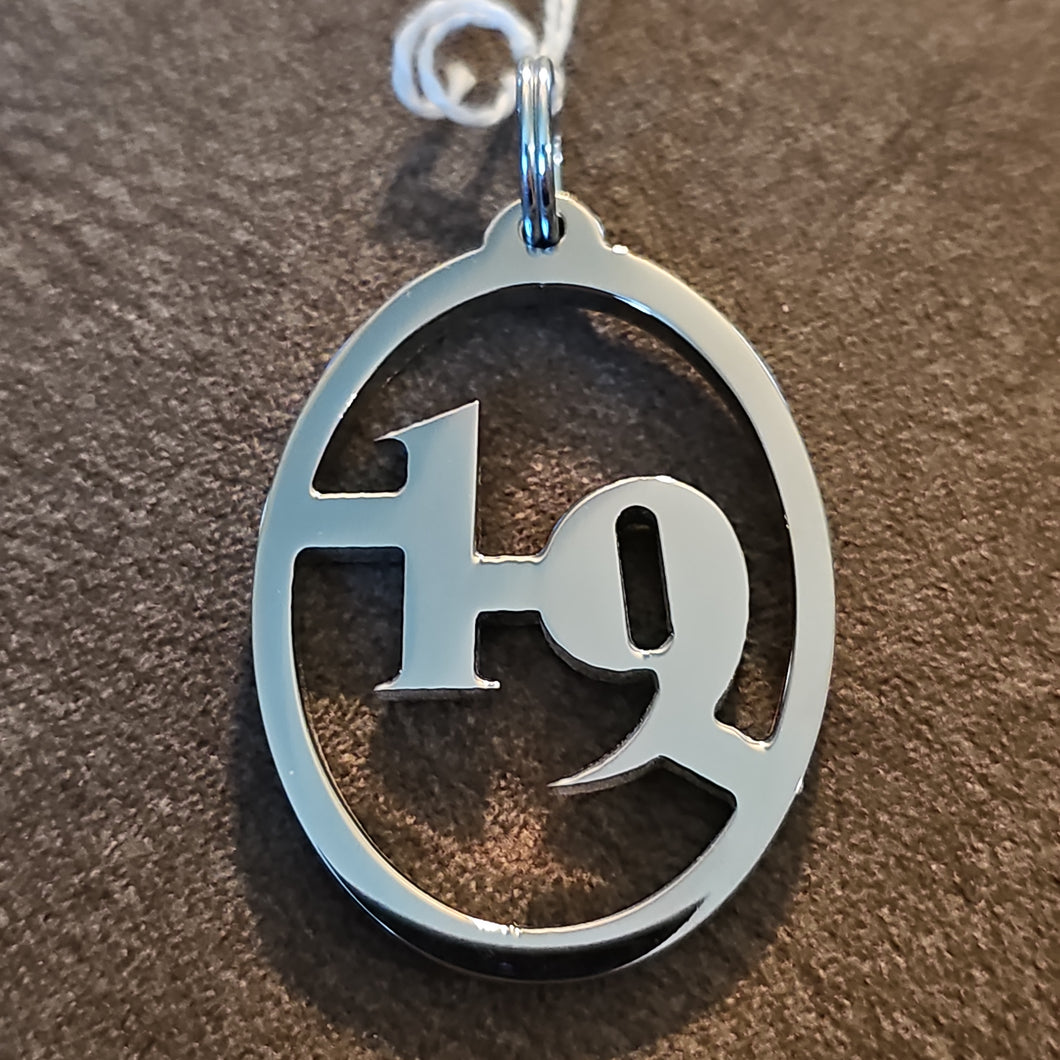 STAINLESS STEEL #19 PENDANT