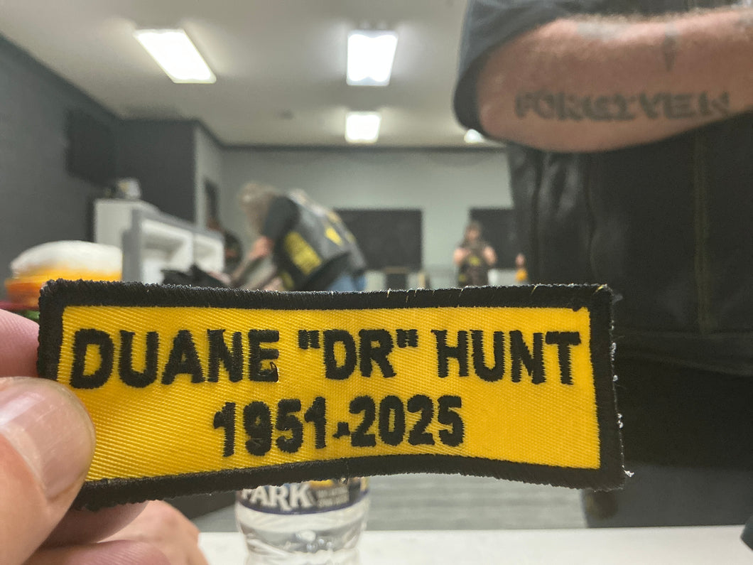 Memory PATCH Duane “DR” Hunt