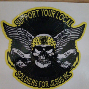 Decal Support Wing Skull