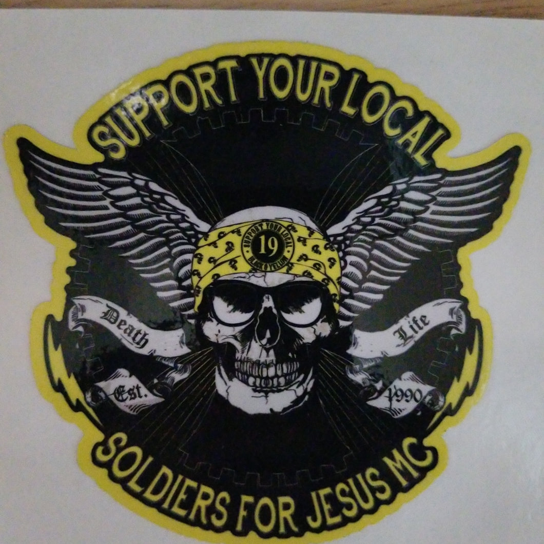 Decal Support Wing Skull
