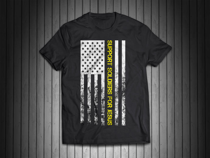 Support Soldiers For Jesus Flag Shirt