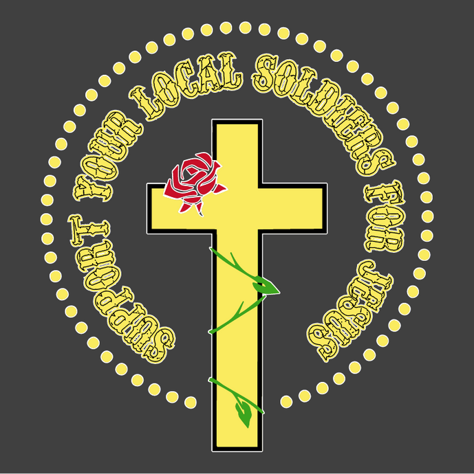 YELLOW CROSS - BLK - SS