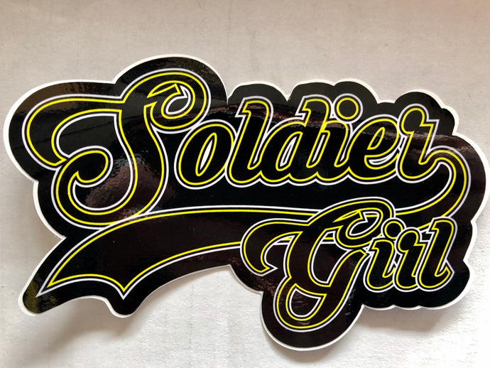 Soldier Girl Support Sticker