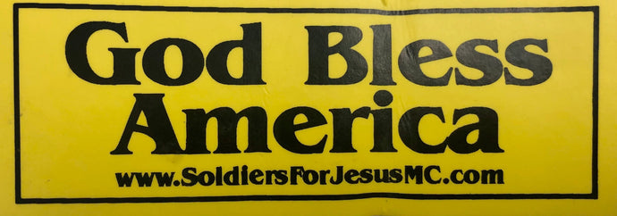 BUMPER STICKER-GOD BLESS AMERICA LG